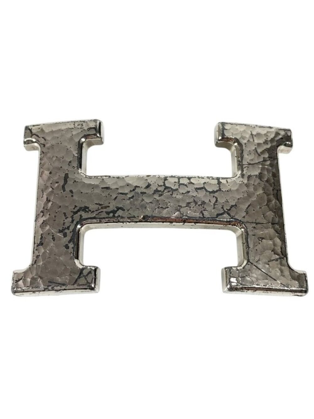 Hermes Buckle Belt Only Metal Silver
